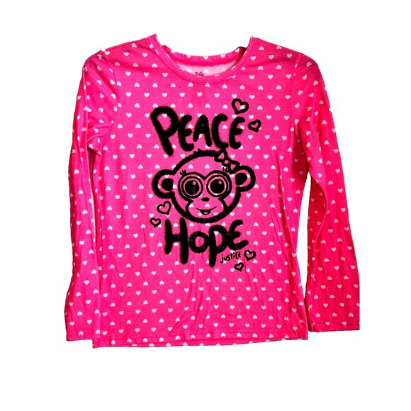 JUSTICE (Original 2000's) Y2K 2 piece Pajama Set SIZE Girls 18/20 - Picture 1 of 8